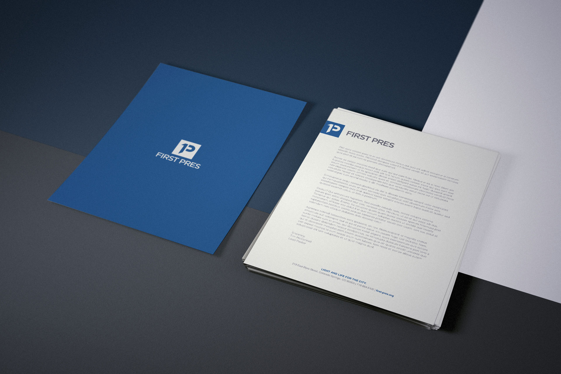 First Pres Branding – Letterhead Front and Back