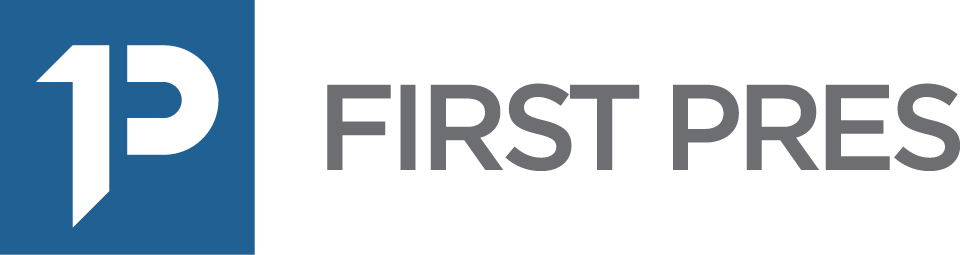 First Pres Branding – Logo, Full-horizontal, Two-color