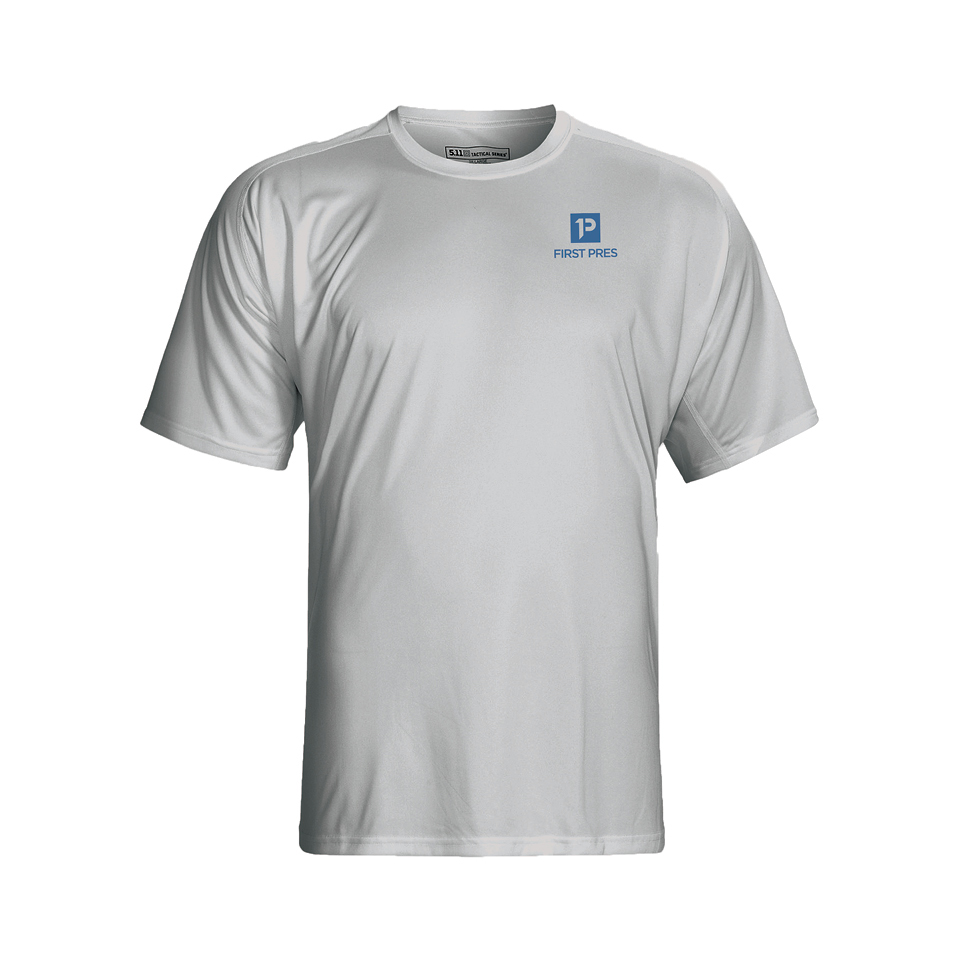 First Pres Branding – T-shirt, Grey