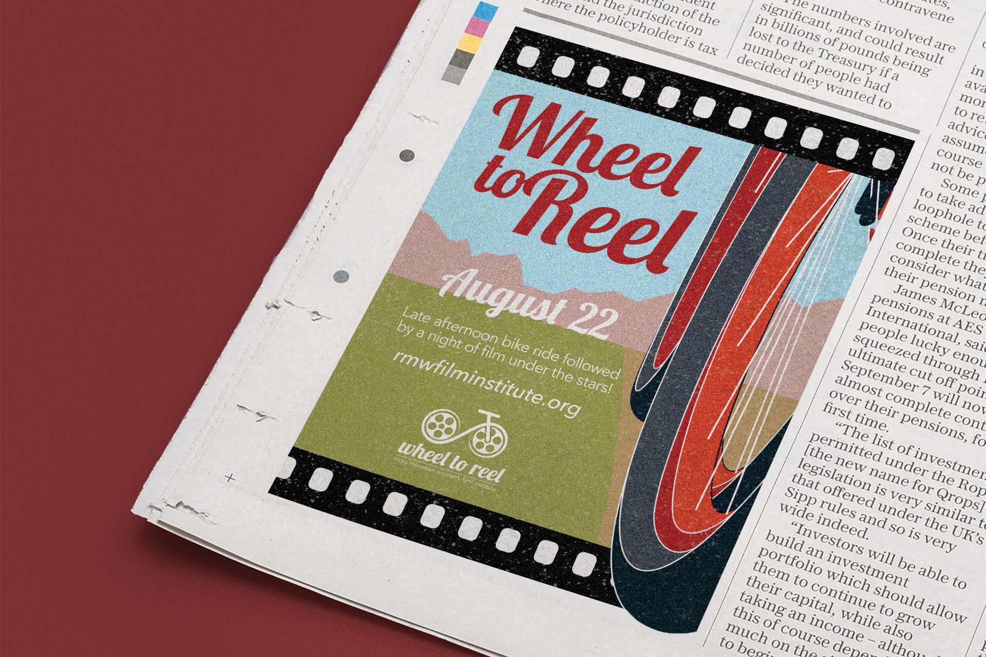 RMWFI Wheel to Reel Event Identity and Collateral – Print Advertising